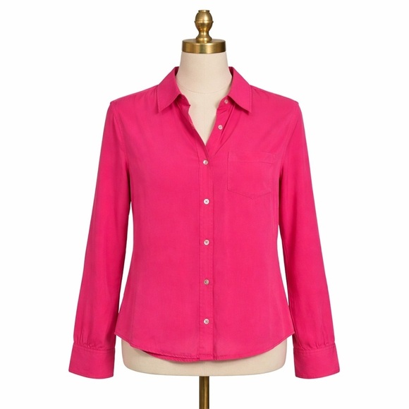SilkLand Tops - SILKLAND Y2K Looking 100%silk L/S Blouse​​​
